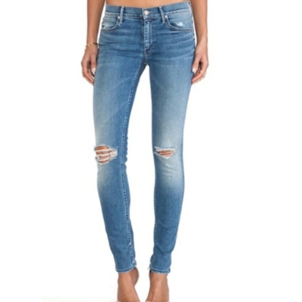 Mother The Muse Midrise Jeans in Wild Thing Wash